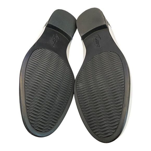 NEW Trotters Women's Anastasia White Foil Dots Leather Loafers Flats 6 6N - Picture 6 of 6